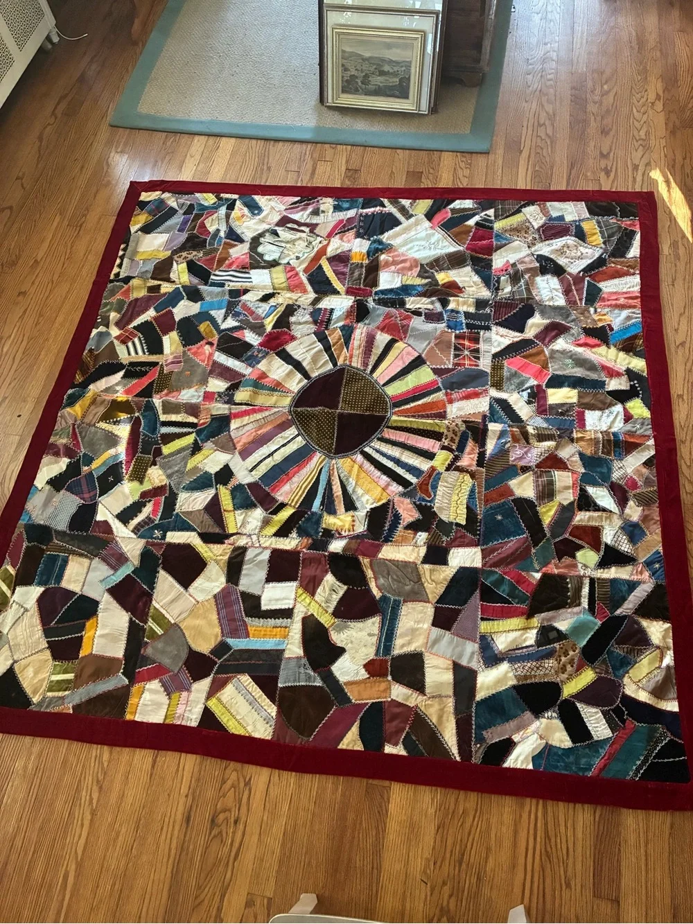 Vintage crazy quilt